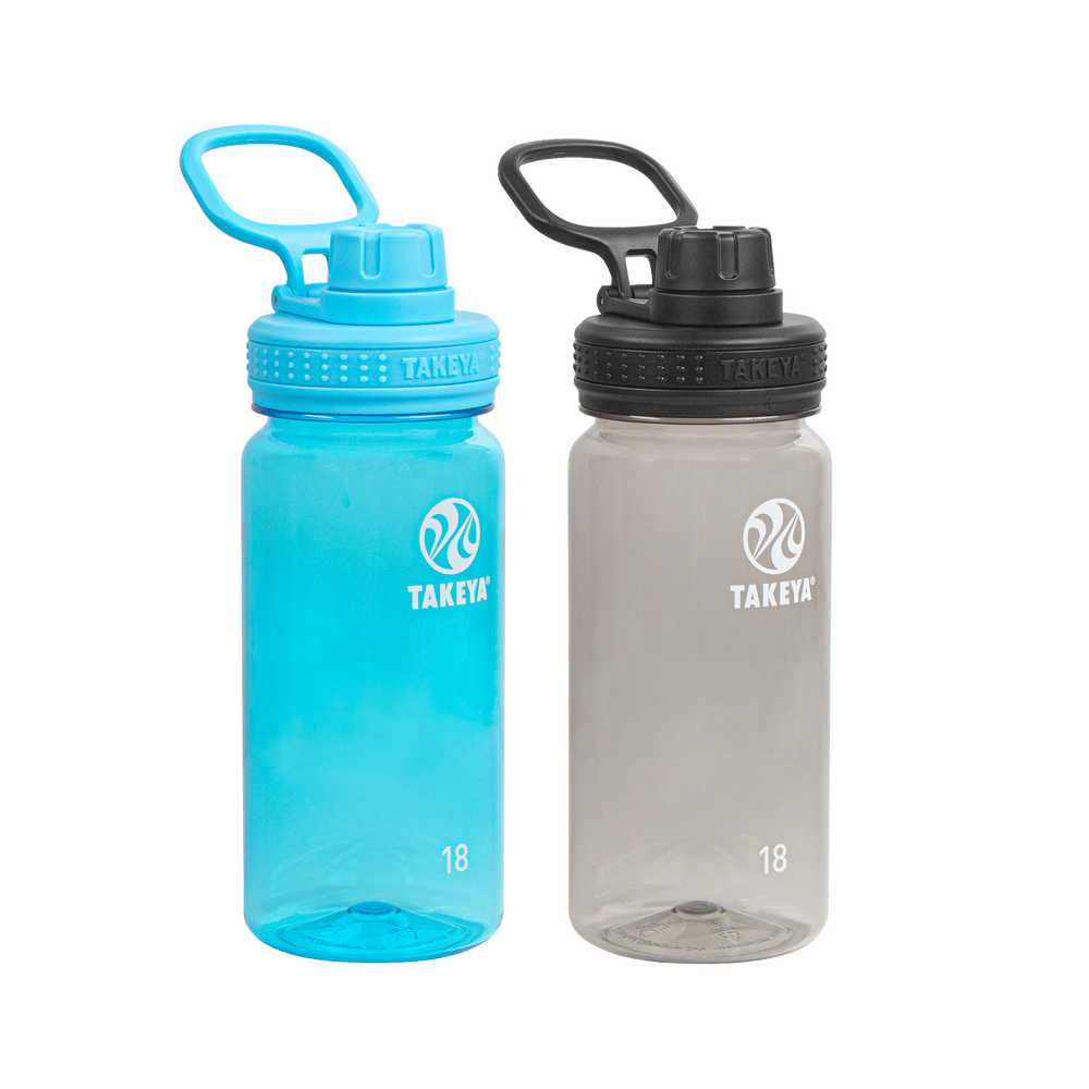 Tritan Water Bottle Bundle With Spout Lid (2 Pack)