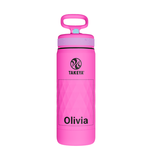 Kids Sport Water Bottle With Straw Lid - customized