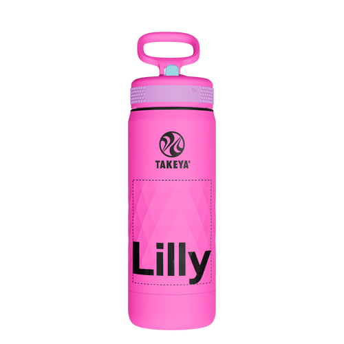 Kids Sport Water Bottle With Straw Lid - customized
