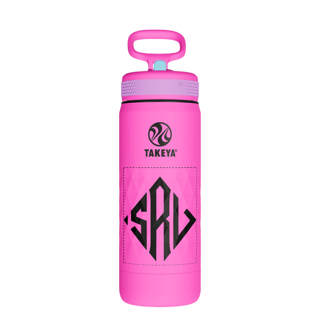 Kids Sport Water Bottle with Straw Lid - customized