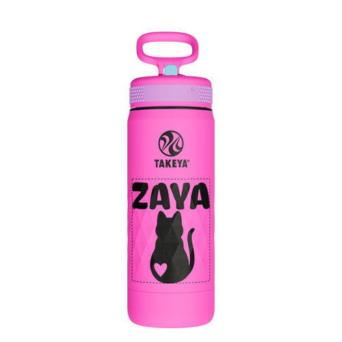 Kids Sport Water Bottle With Straw Lid - customized