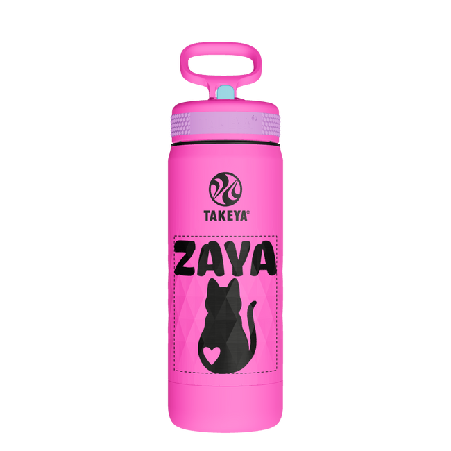 Kids Sport Water Bottle With Straw Lid - customized