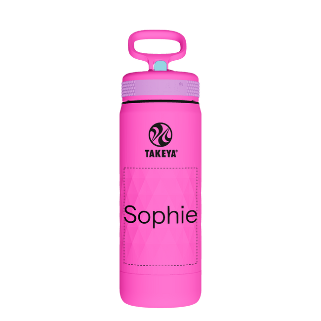Kids Sport Water Bottle With Straw Lid - customized