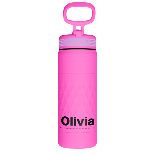 Kids Sport Water Bottle With Straw Lid - customized