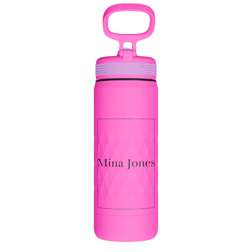 Kids Sport Water Bottle with Straw Lid - customized