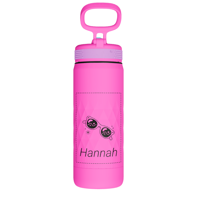 Kids Sport Water Bottle With Straw Lid - customized