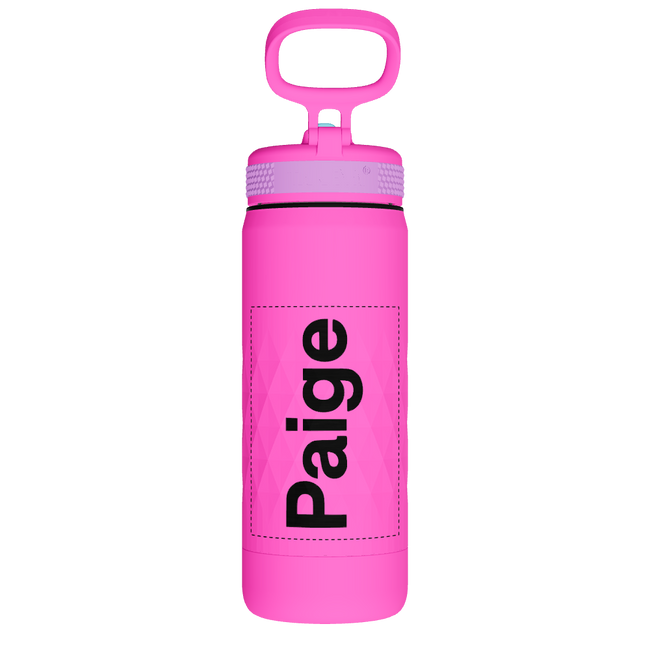 Kids Sport Water Bottle With Straw Lid - customized
