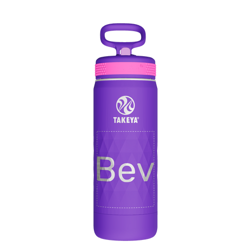Kids Sport Water Bottle With Straw Lid - customized