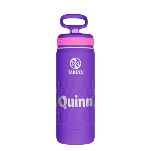Kids Sport Water Bottle With Straw Lid - customized