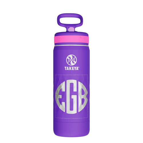 Kids Sport Water Bottle With Straw Lid - customized