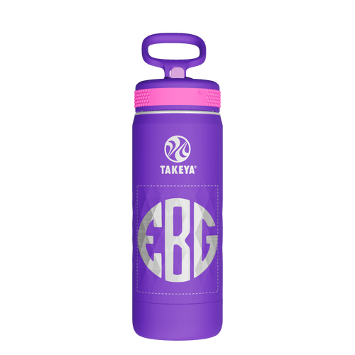 Kids Sport Water Bottle With Straw Lid - customized