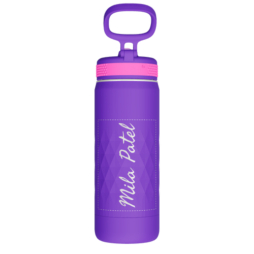 Kids Sport Water Bottle With Straw Lid - customized