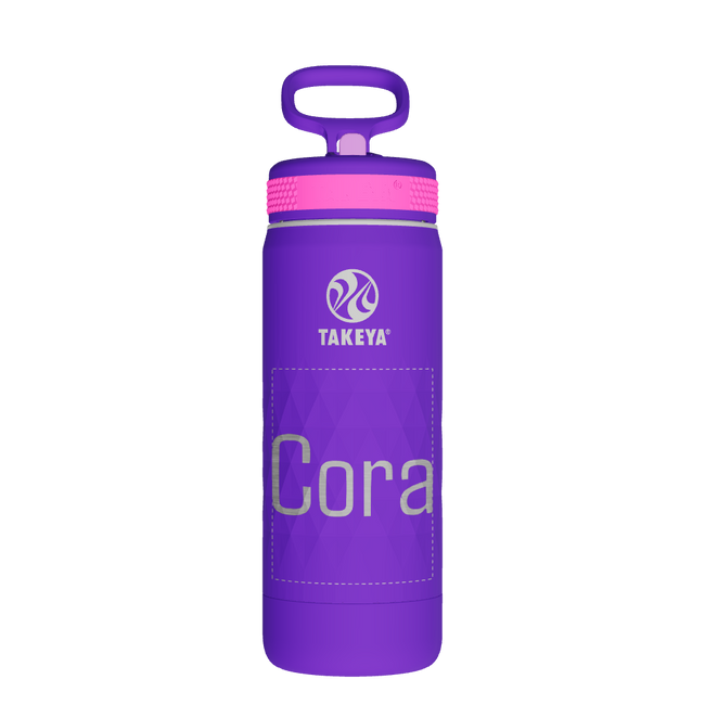 Kids Sport Water Bottle With Straw Lid - customized