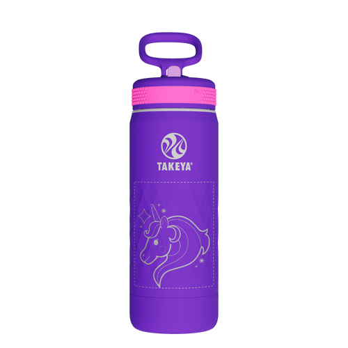 Kids Sport Water Bottle With Straw Lid - customized
