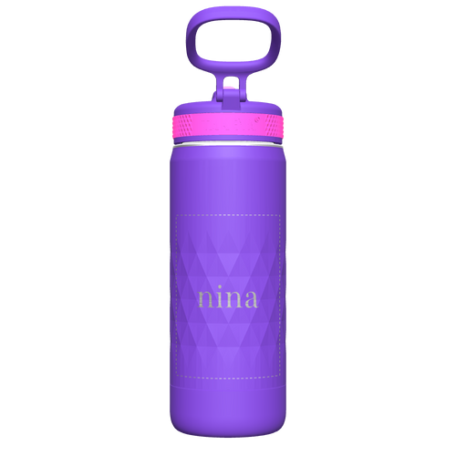 Kids Sport Water Bottle with Straw Lid - customized