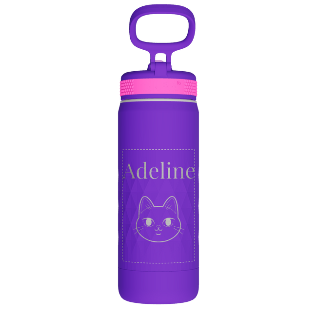 Kids Sport Water Bottle with Straw Lid - customized