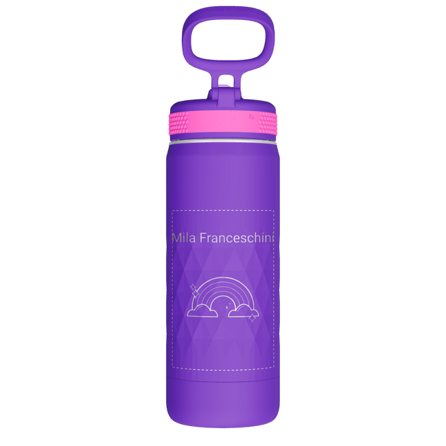 Kids Sport Water Bottle With Straw Lid - customized