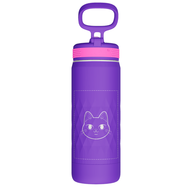 Kids Sport Water Bottle With Straw Lid - customized