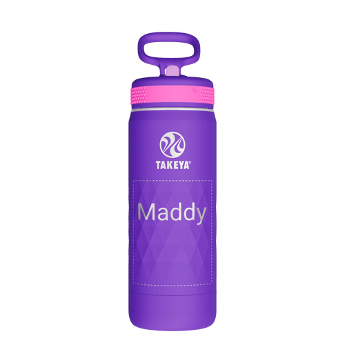 Kids Sport Water Bottle with Straw Lid - customized