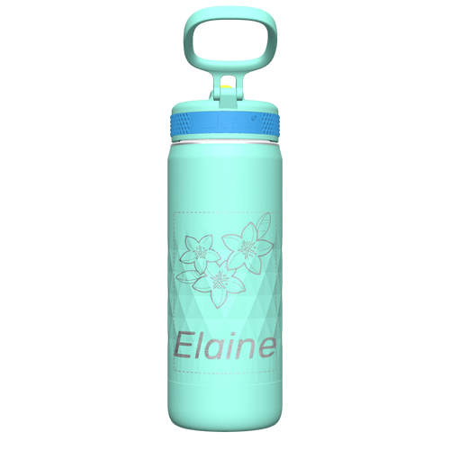 Kids Sport Water Bottle with Straw Lid - customized