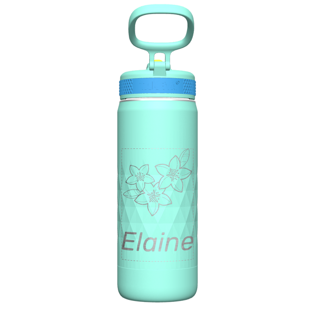 Kids Sport Water Bottle with Straw Lid - customized