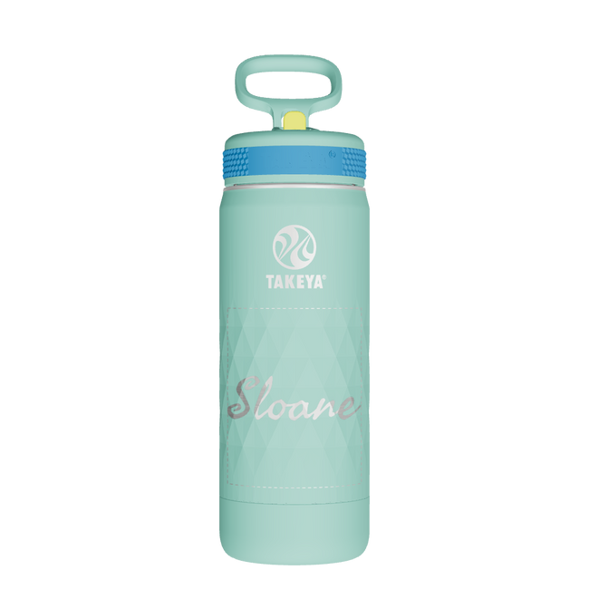 Kids Sport Water Bottle with Straw Lid - customized