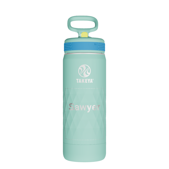 Kids Sport Water Bottle With Straw Lid - customized