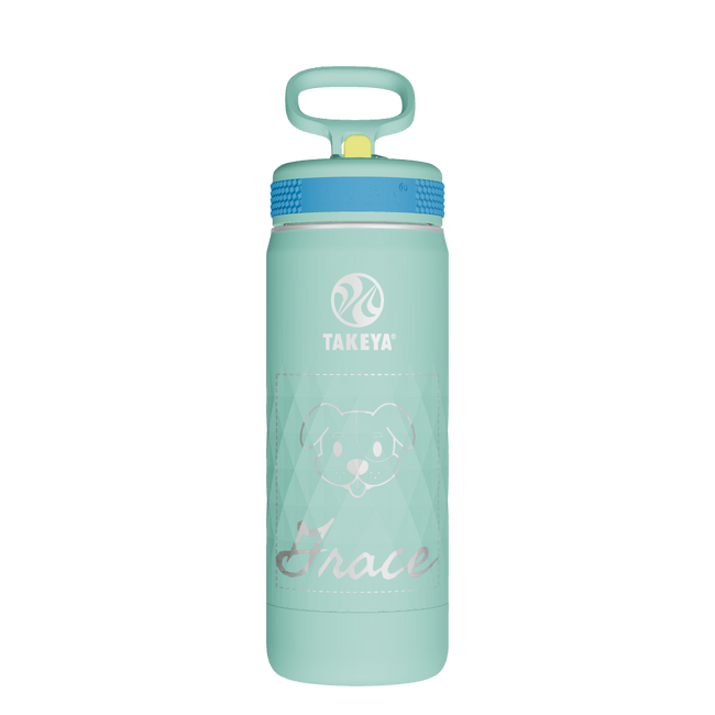 Kids Sport Water Bottle With Straw Lid - customized