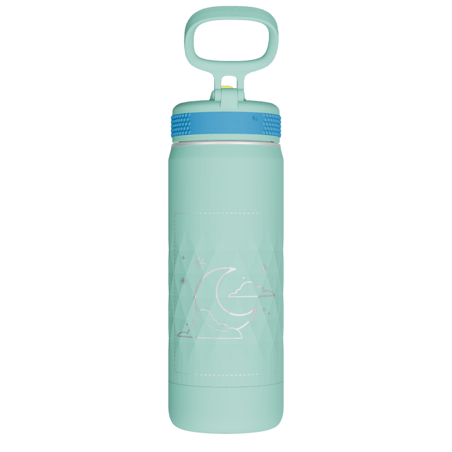 Kids Sport Water Bottle with Straw Lid - customized