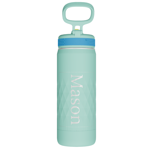 Kids Sport Water Bottle With Straw Lid - customized