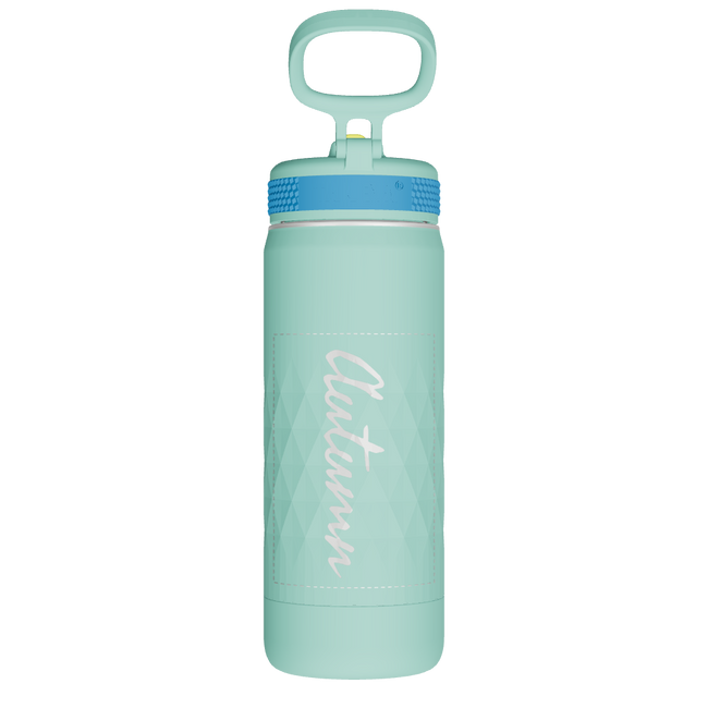 Kids Sport Water Bottle With Straw Lid - customized