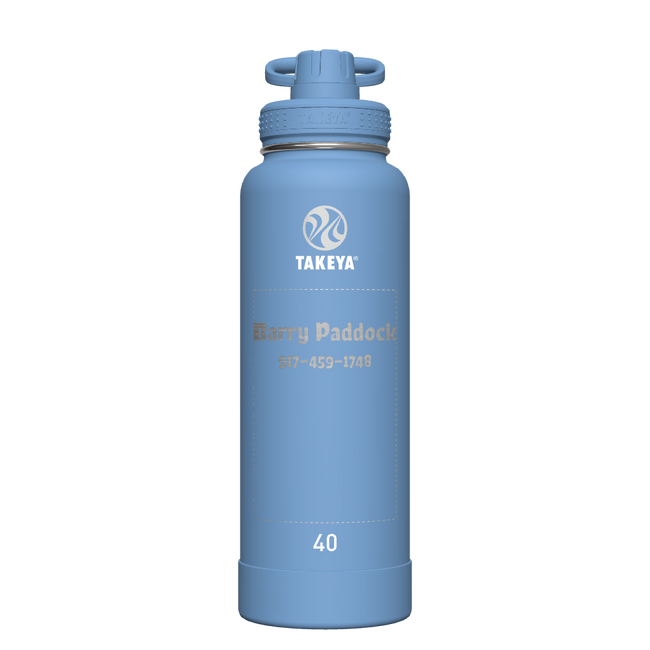 Actives Water Bottle With Spout Lid - customized