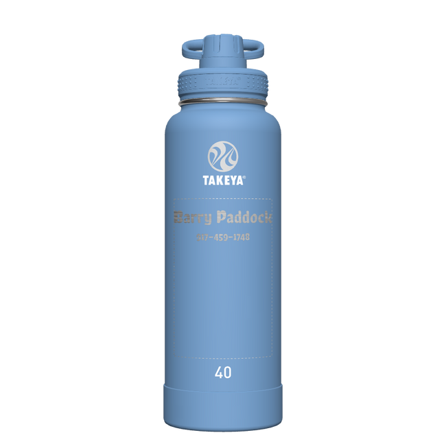 Actives Water Bottle With Spout Lid - customized
