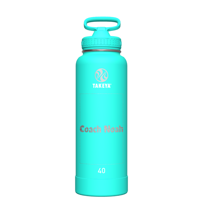 Actives Water Bottle With Straw Lid - customized