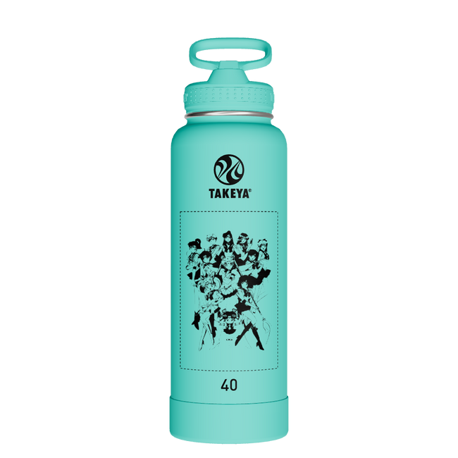 Actives Water Bottle With Straw Lid - customized