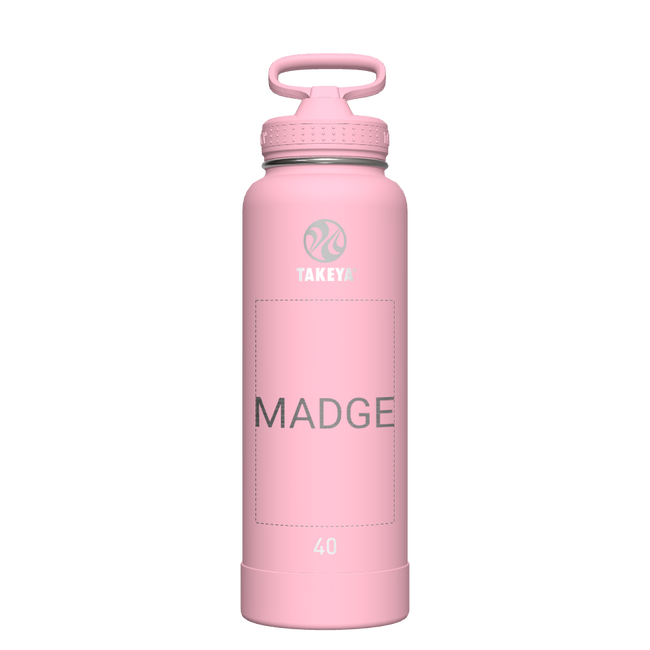 Actives Water Bottle With Straw Lid - customized