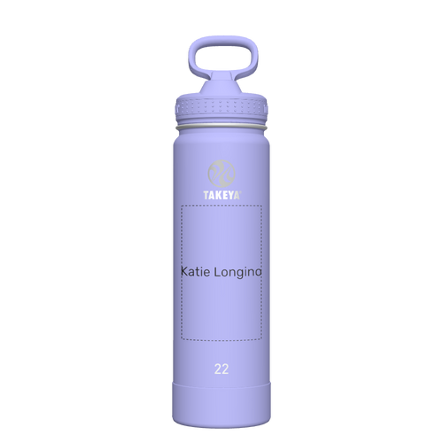 Actives Water Bottle With Straw Lid - customized