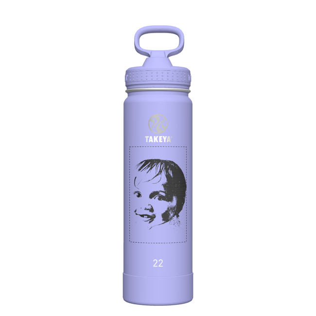 Actives Water Bottle With Straw Lid - customized