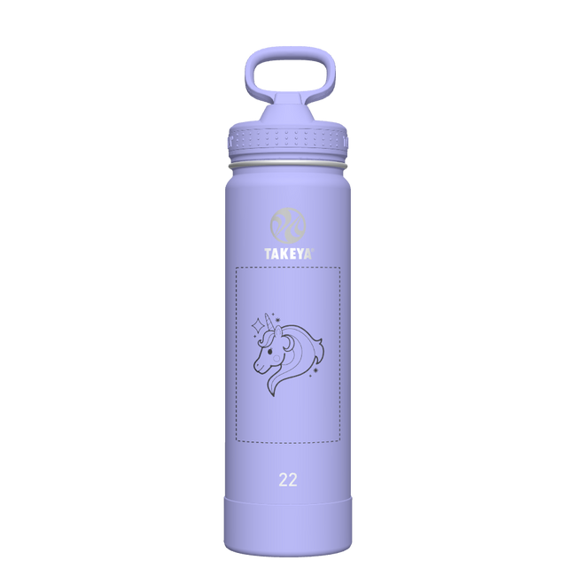 Actives Water Bottle With Straw Lid - customized