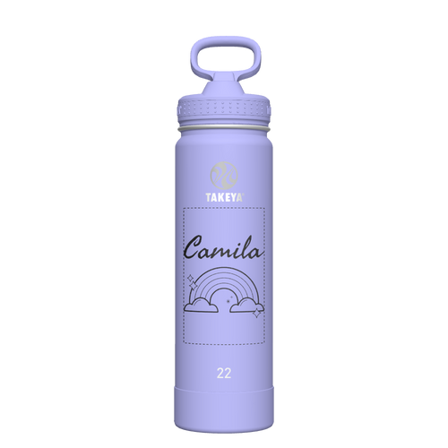 Actives Water Bottle With Straw Lid - customized