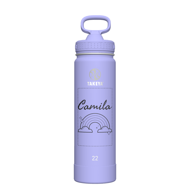 Actives Water Bottle With Straw Lid - customized