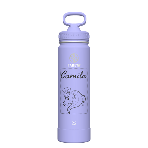 Actives Water Bottle With Straw Lid - customized