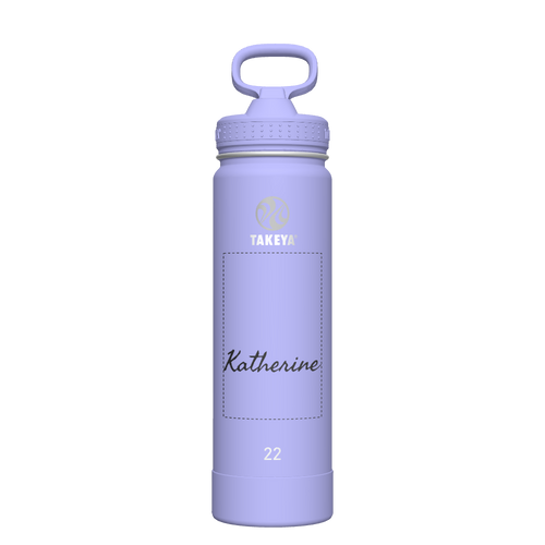 Actives Water Bottle With Straw Lid - customized