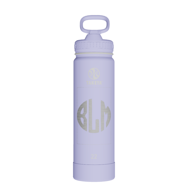 Actives Water Bottle With Straw Lid - customized