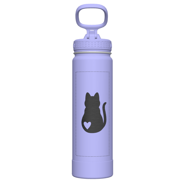 Actives Water Bottle With Straw Lid - customized