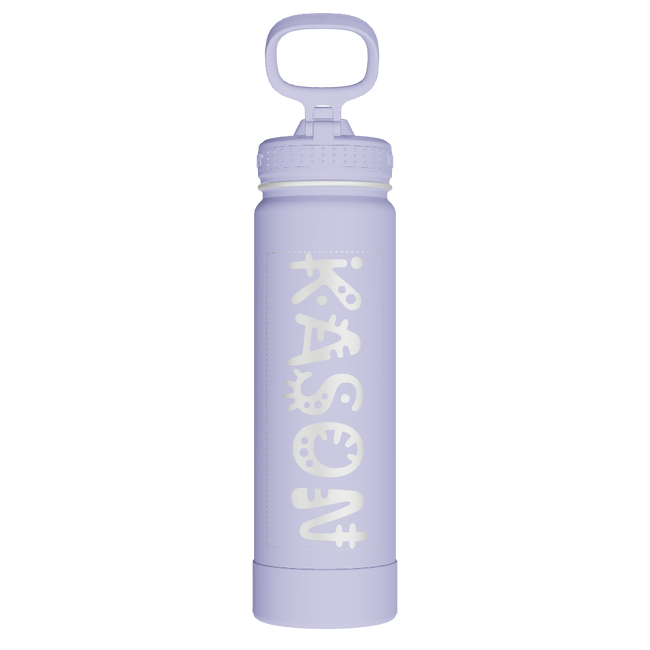 Actives Water Bottle With Straw Lid - customized