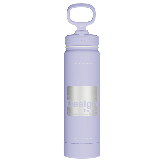 Actives Water Bottle With Straw Lid - customized