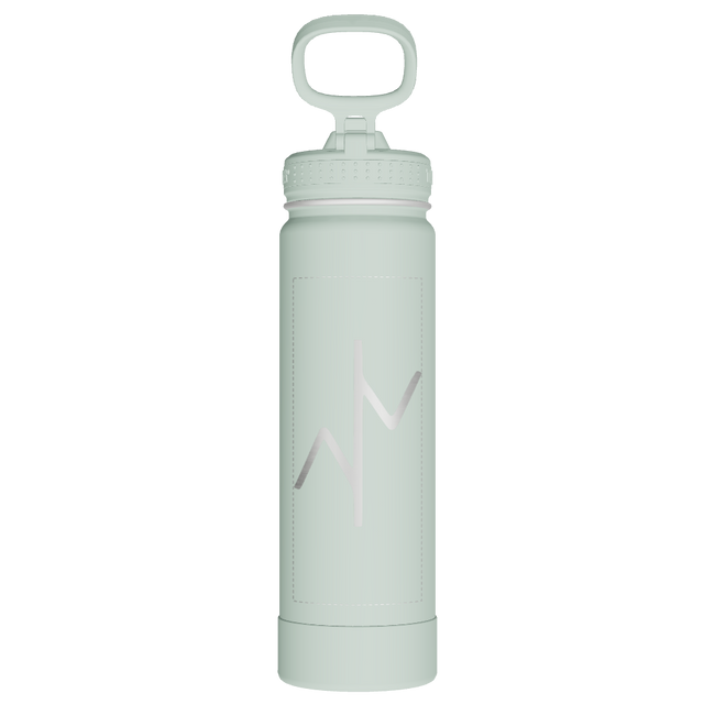 Actives Water Bottle With Straw Lid - customized