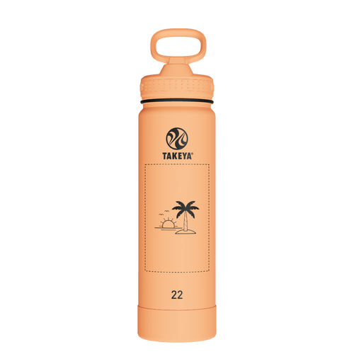 Actives Water Bottle With Straw Lid - customized