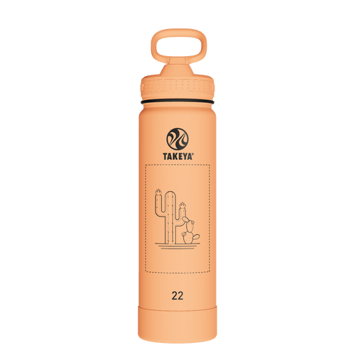 Actives Water Bottle With Straw Lid - customized